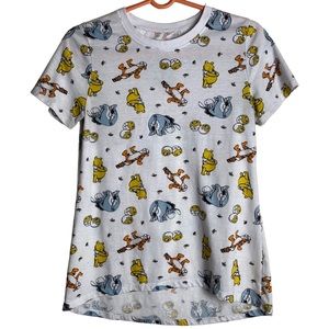 Winnie The Pooh, Eeyore and Tigger Printed Tshirt- Soft